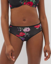 RHAPSODY FLORA MINI BLACK - Cheeky Hipster Panty