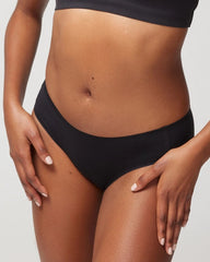 BLACK - Soft Stretch Hipster Panty