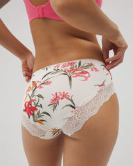 LE TIGRE FLORA MINI CH - Embraceable Hipster Panty Crochet Lace