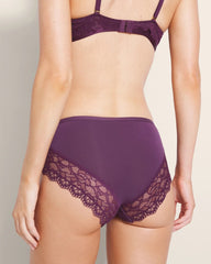 BLACKBERRY WINE - Hipster Panty with Enchanting Lace