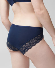 NIGHTFALL NAVY - Hipster Panty with Enchanting Lace