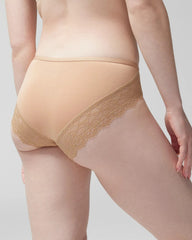WARM AMBER - Hipster Panty with Enchanting Lace
