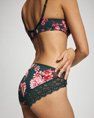 COTTAGE FLORAL MINI GREEN - Lace Hipster