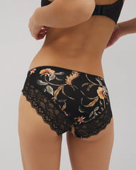 JAIPUR FLORAL BLACK - Lace Hipster