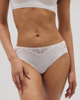 OPTIC WHITE - Lace Hipster
