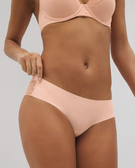 PEACH PARFAIT - Geo Lace Back Cheeky Panty