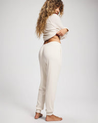 CHAMPAGNE DREAMS - Cozy Waffle Banded Pajama Bottom
