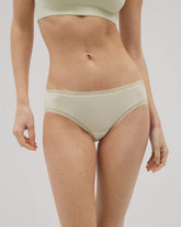 ALOE WASH - Cotton Hipster Panty with Lace Trim