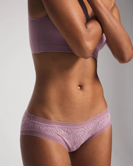 LILAC WINE - Soma Hipster Panty with Stretch Lace