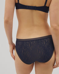 NIGHTFALL NAVY - Soma Hipster Panty with Stretch Lace