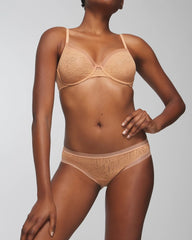 CREME BRULEE - Soma Hipster Panty with Stretch Lace
