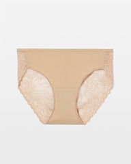 WARM AMBER - Lace Back Hipster Panty