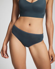 PETROL - Lace Back Hipster Panty