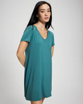 CERULEAN TEAL - Short-Sleeve Sleepshirt