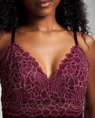 VELVET PLUM - Lace Pajama Cami