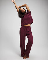 VELVET PLUM - Pajama Pants