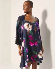 FLEUR EVER DRAMA NAVY - Chemise with Piping