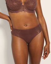 MOCHA - Cheeky Panty with Lace