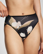 MYSTIC BLOOMS MINI BLACK - Edge High-Leg Panty