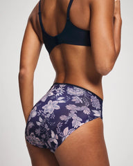 PAISLEY SPLENDOR MINI NA - Edge High-Leg Panty with Lace