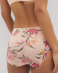 LE TIGRE FLORA MINI PEACH - Edge High-Leg Panty with Lace