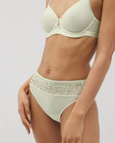 ALOE WASH - Edge High-Leg Panty with Lace