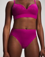 MAGENTA ORCHID - Lace Back High-Leg Panty