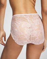 PRETTY PINK - Lace Back High-Leg Panty