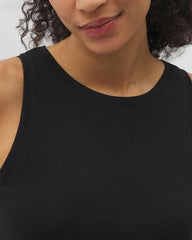 BLACK - Ruched Pajama Tank