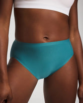 CERULEAN TEAL - Soft Stretch High Leg Panty