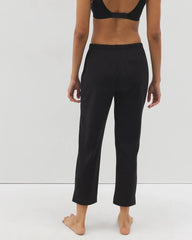 BLACK - Crop Pajama Pants