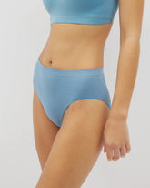 BLUE HEAVEN - Seamless Rib High-Leg Panty