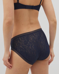NIGHTFALL NAVY - Soma High-Leg Panty with Stretch Lace