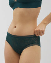 DARK SEA - Soma High-Leg Panty with Stretch Lace