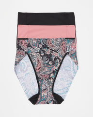 REGAL PAISLEY MULTI PACK - Tummy High-Leg Brief Panty 3 Pack