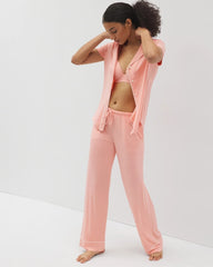 PALOMA GLOW - Solid Piped Pajama Pants