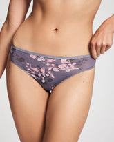 FLORAL DREAMS MINI GRAY - Thong Panty