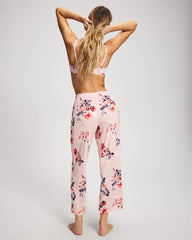 FLORAL DREAMS PINK BLUSH - Ankle Pajama Pants