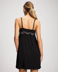 BLACK - Soft Support Lace Chemise