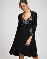 BLACK - Lace Robe