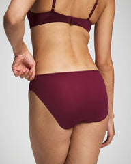 VELVET PLUM - Edge Bikini Panty with Lace