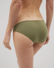 VETIVER GREEN - Bikini Panty with Lace