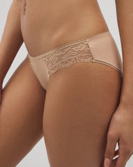 WARM AMBER - Bikini Panty with Lace