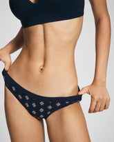 BELLE FOULARD MINI NAVY - Cotton Bikini Panty