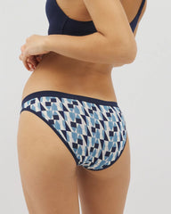 PRISM GEO MINI NAVY - Cotton Bikini Panty