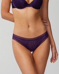 BLACKBERRY - Soma Bikini Panty with Stretch Lace