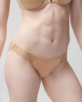 WARM AMBER - Bikini Panty with Enchanting Lace
