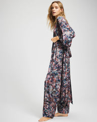 PETAL MOSAIC PETROL - Long Robe
