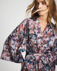 PETAL MOSAIC PETROL - Long Robe