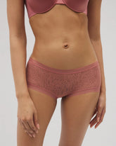 CLAY ROSE - Soma Boyshort Panty with Stretch Lace